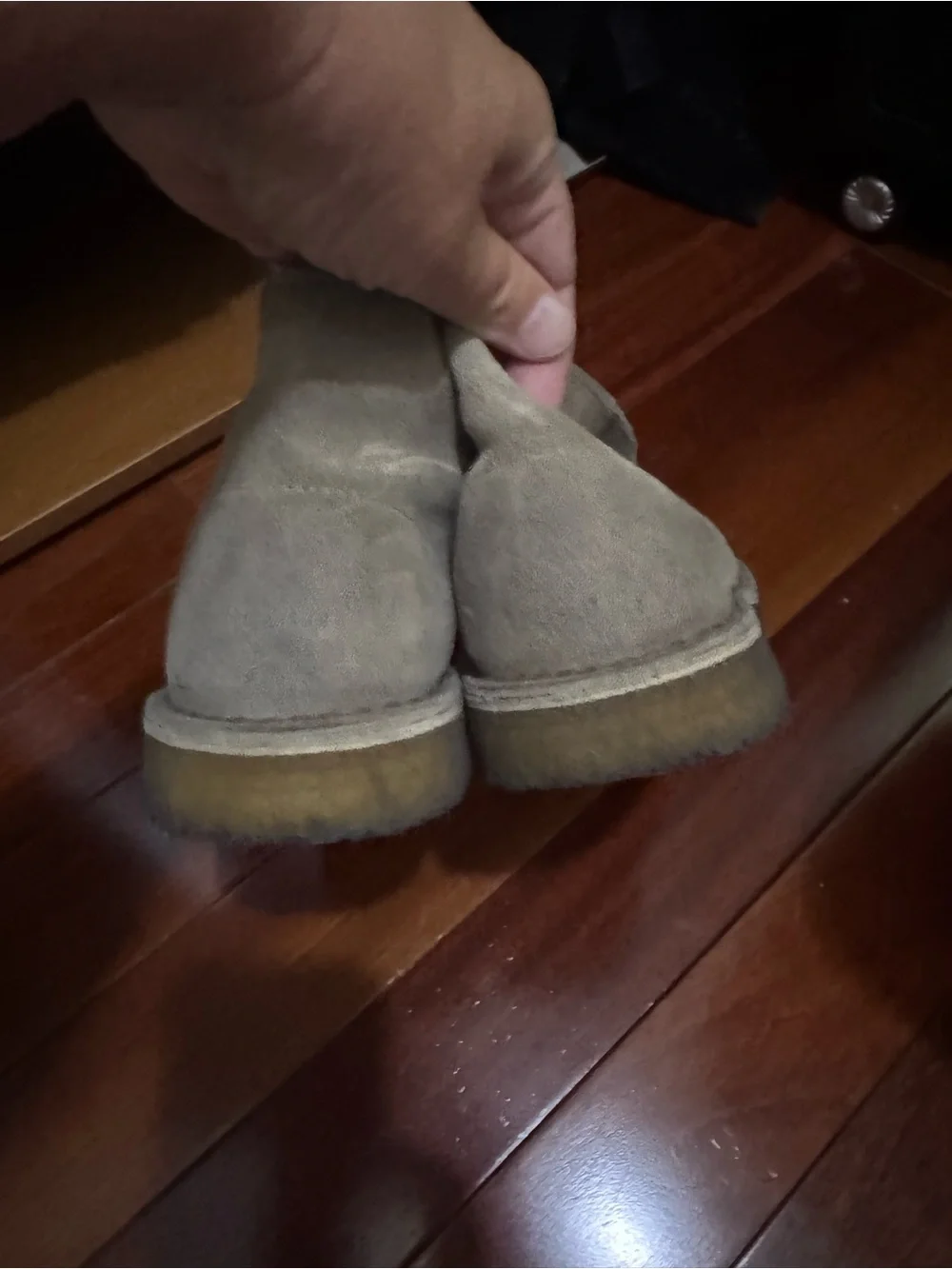Women's Clarks Originals Suede Lace-Up Desert Boots in sand